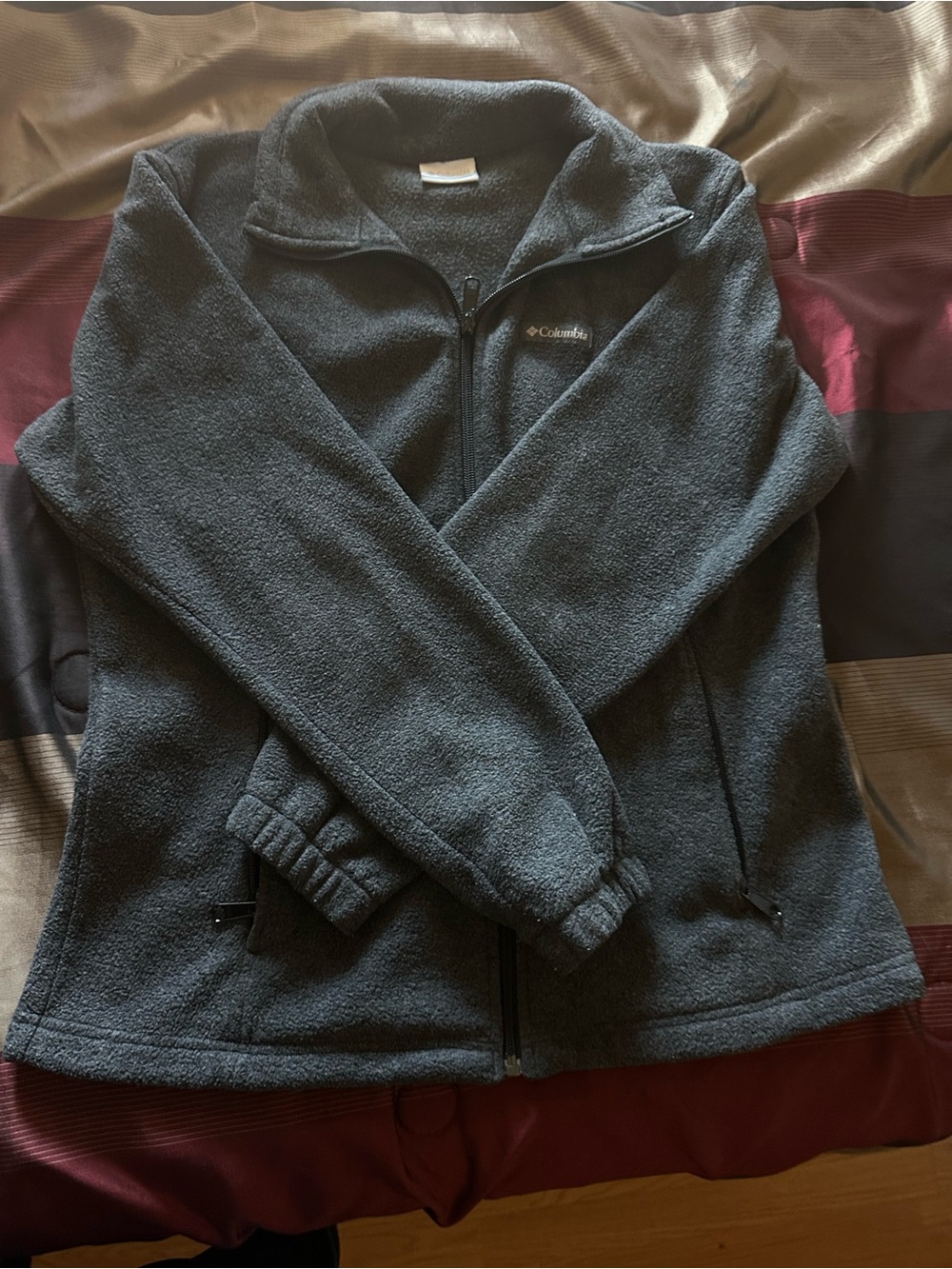 Columbia Women's Gray Fleece Jacket - Cozy Full-Zip